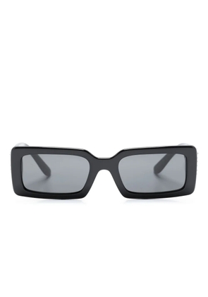 Dolce & Gabbana Eyewear logo-plaque rectangle-frame sunglasses - Black