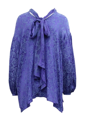 Chloé Vintage Lavalliere floral-jacquard blouse - Purple