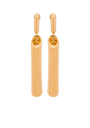 Moschino brass earrings - Gold