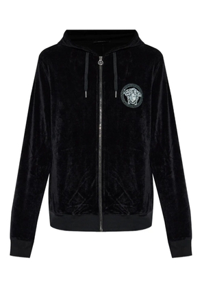 Versace medusa-embellishment hoodie - Black