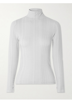 Cordova - Sol Ribbed Stretch-jersey Turtleneck Top - Gray - XS/S,M/L