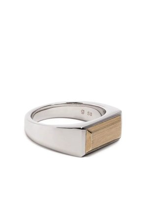 Tom Wood Peaky rectangle band ring - Silver