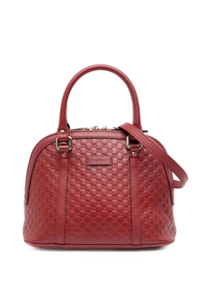 Gucci Pre-Owned 2016-2025 Mini Microguccissima Dome satchel - Red
