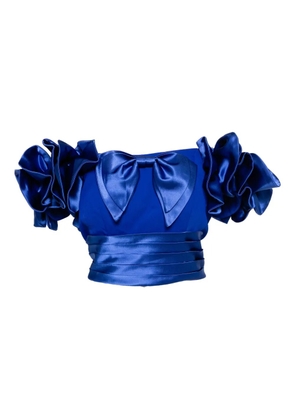 Saiid Kobeisy ruffled blouse - Blue
