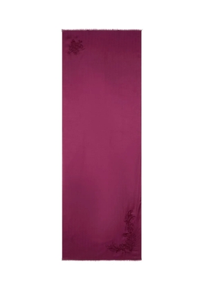 ETRO paisley-embroidered scarf - Pink