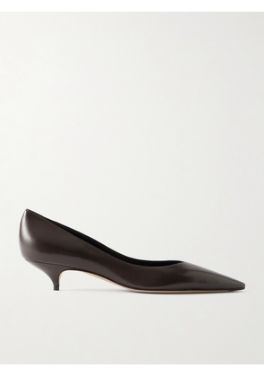 The Row - Liisa Leather Pumps - Brown - IT36,IT36.5,IT37,IT37.5,IT38,IT38.5,IT39,IT39.5,IT40,IT40.5,IT41,IT42