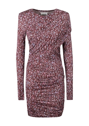 MARANT ÉTOILE draped floral dress - Purple