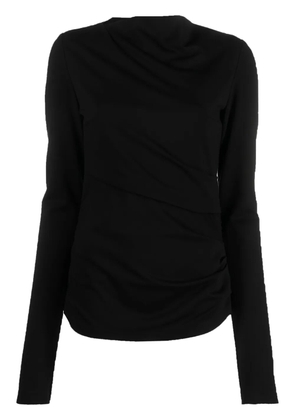 Dorothee Schumacher ruched-detail long-sleeve top - Black