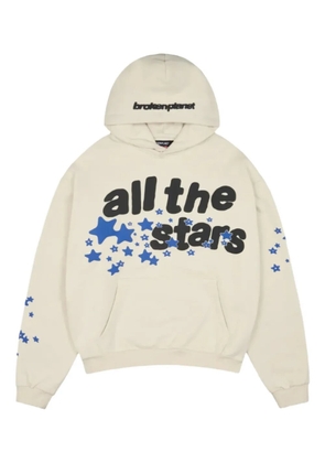 BROKEN PLANET stars graphic hoodie - Neutrals