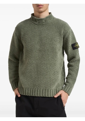 Stone Island 5100019 textured roll-neck knitwear - Green