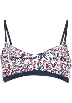 The Upside Capri floral active bra - White
