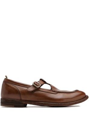 Officine Creative buckled leather loafers - Brown