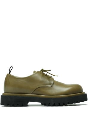 Officine Creative Tonal 100 lace-up Derby shoes - Green
