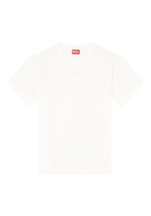 Diesel T-Norm-Int embroidered-detail cotton T-shirt - Neutrals