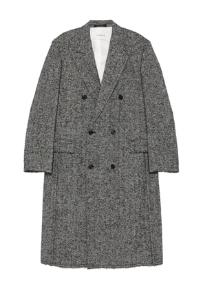 Lanvin double-breasted tailored coat - Black