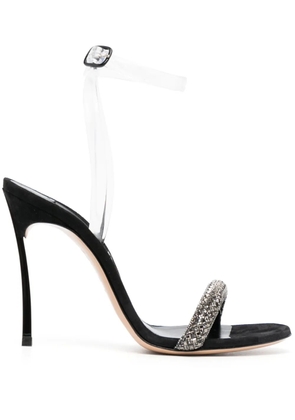 Casadei Stratosphere 110mm crystal-embellished sandals - Black