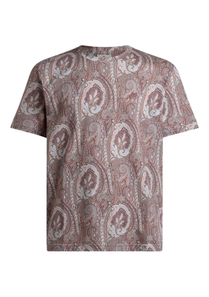 ETRO floral paisley cotton t-shirt - Brown