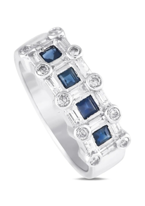 LB Exclusive 14kt white gold sapphire ring - Silver