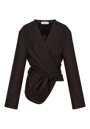 Alberta Ferretti wrap-effect coat - Grey