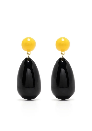 Eshvi drop-design earrings - Black