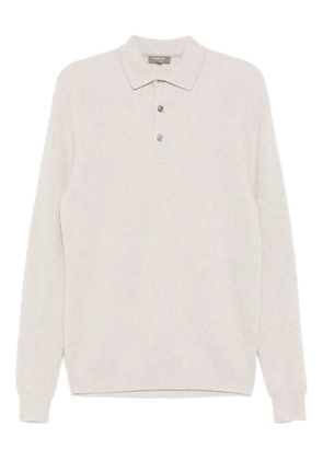 N.Peal ribbed polo shirt - Grey