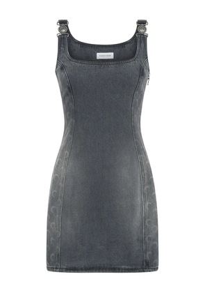 Marine Serre Moon sleeveless denim dress - Grey