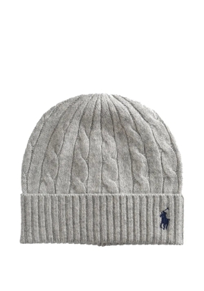 Polo Ralph Lauren cable-knit beanie hat - Grey