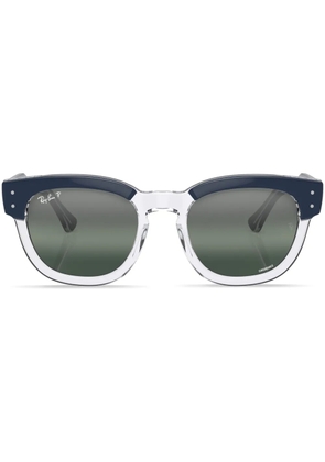 Ray-Ban Mega Hawkeye logo-lettering sunglasses - Blue