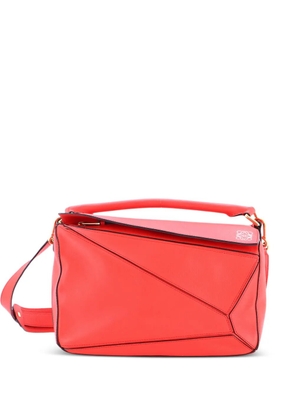 Loewe Pre-Owned Puzzle Bag Leather Medium shoulder bag - Red
