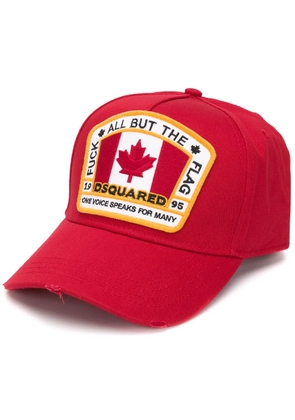DSQUARED2 flag-patch baseball hat