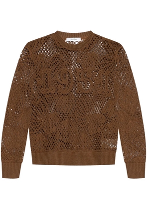 Max Mara open-knit jumper - Brown