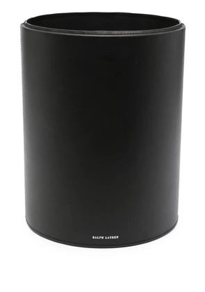 Ralph Lauren Home Brennan leather waste bin - Black