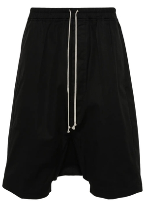 Rick Owens poplin drop-crotch shorts - Black