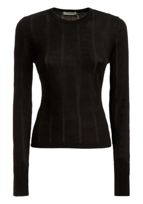 Bally patterned intarsia-knit jumper - Black