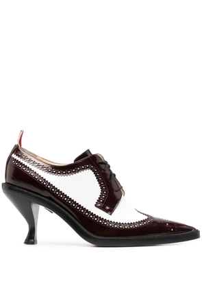 Thom Browne 90mm sculpted-heel brogues - Red