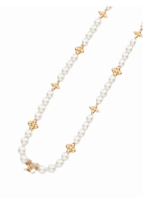 Louis Vuitton Pre-Owned 2025 Gold Plated My LV Pearl Necklace costume necklace