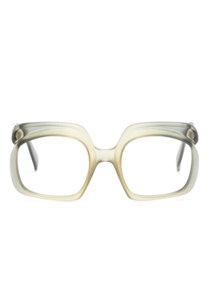 Christian Dior Pre-Owned 1970s ombré butterfly-frame glasses - Green