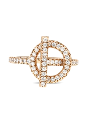 Hermès Pre-Owned 2020's Echappée diamond pink gold ring