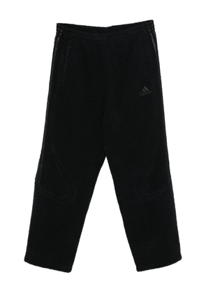 adidas side-stripes panelled track pants - Black