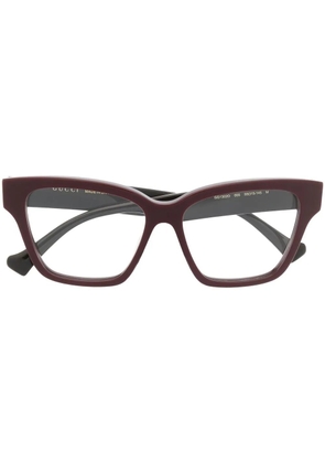 Gucci Eyewear wayfarer-frame optical glasses - Red