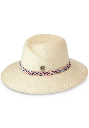 Maison Michel Virginie straw fedora hat - Neutrals