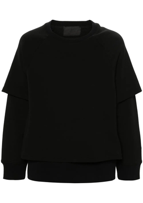 Neil Barrett layered jersey sweatshirt - Black