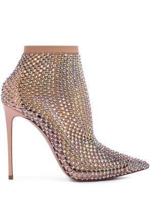 Le Silla Gilda 125mm crystal-embellished pumps - Neutrals
