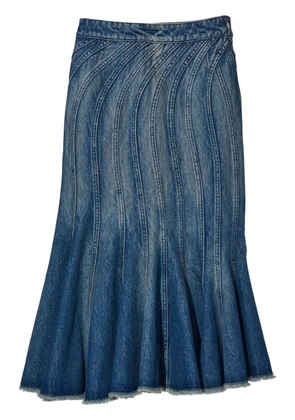 Marc Jacobs Wave high-waisted denim skirt - Blue