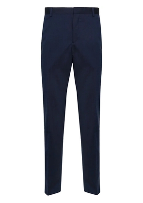 Calvin Klein tapered wool-blend tailored trousers - Blue