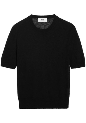 AMI Paris semi-sheer T-shirt - Black