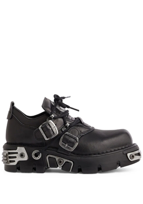 Rabanne x New Rock leather derby shoes - Black