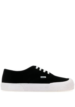 LOEWE Terra Vulca lace-up suede sneakers - Black