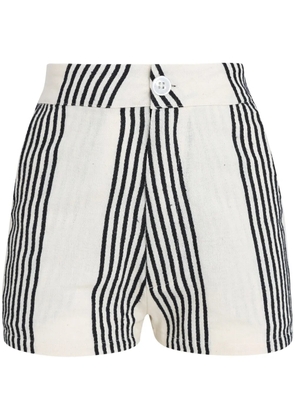 Amir Slama striped shorts - White