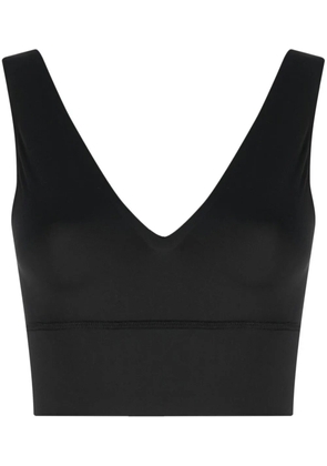 Reebok V-neck cropped tank top - Black